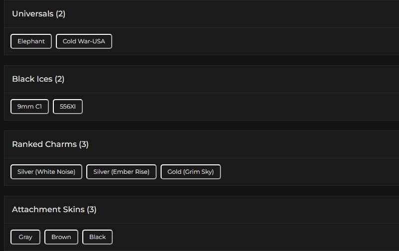 Level 85 | Gold | 2 Black Ice | 2 Universal | 2 Pro League | #6710
