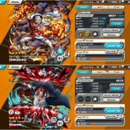 🔥4 超フェス 2*5🔥ゾロ、サカヅキ、 シャンクス, シャンクス🔥900+ ダイヤモンド🔥ソロ フレッシュ🔥Androidのみ✅ 0