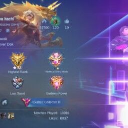N32|SKIN 387|EMBLEM ALL MAX|EXALTED COLLECTOR III|2 LEGEND (ALUCARD,FRANCO)|FLORYN FLUFFY DREAM|CLAUDE PRIME|LAYLA ASPIRANT|MOSKOV ALSTAR|ROGER TRANSFORMER|VALI 0