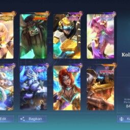 MB350|LV81/HERO 128 MAX/SKIN 229/EMBLEM MAX/MAGICCORE 105/RENOWNED 3/DIAMOND 400/KARINA KOF/BEATRIX PRIME/THAMUS KUNGFU/JOHNSON LUCKYBOX/2 ZODIAC/2 COVENANT/9 E 0