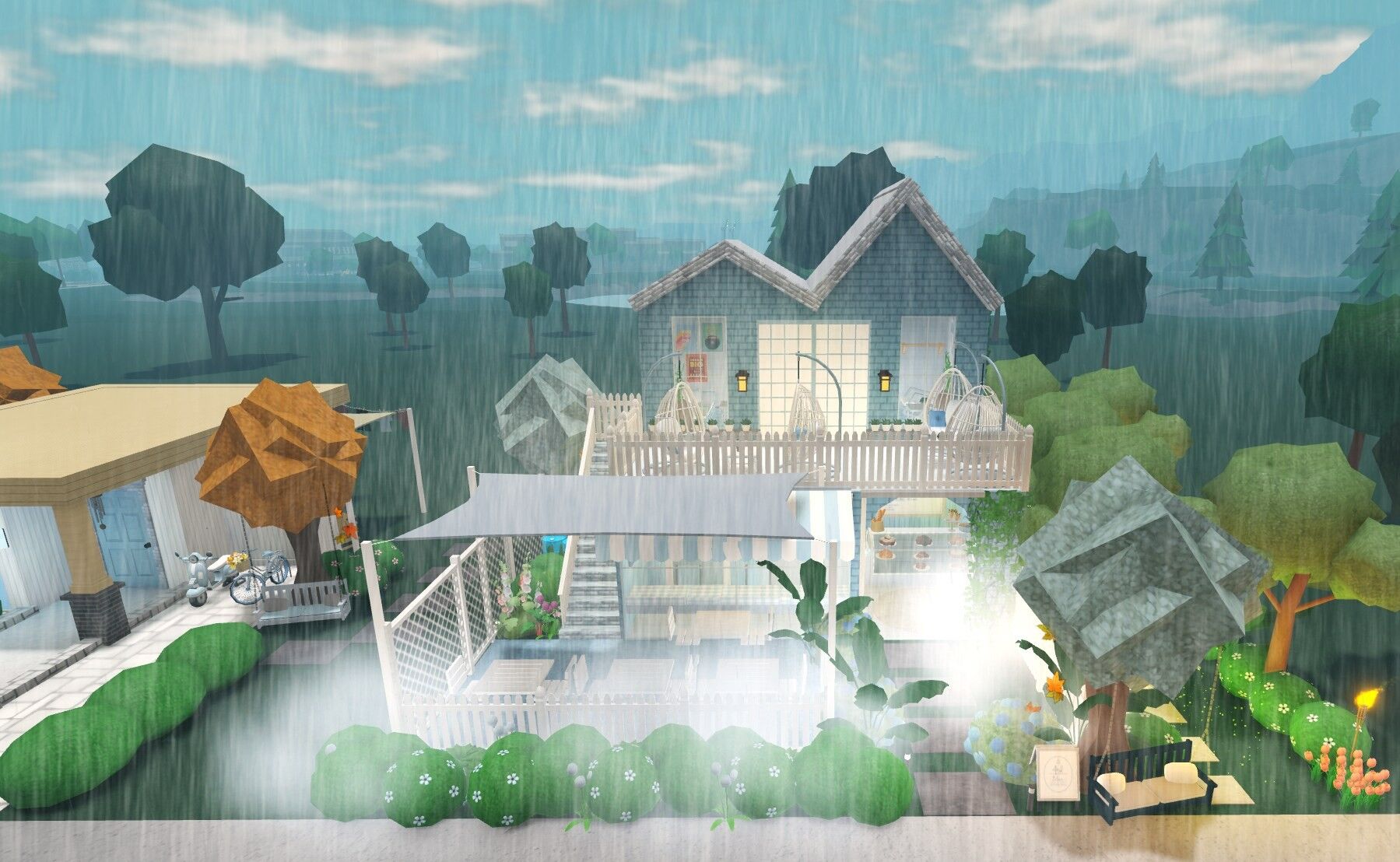 Blue Avenue Café, a Welcome to Bloxburg businesses build