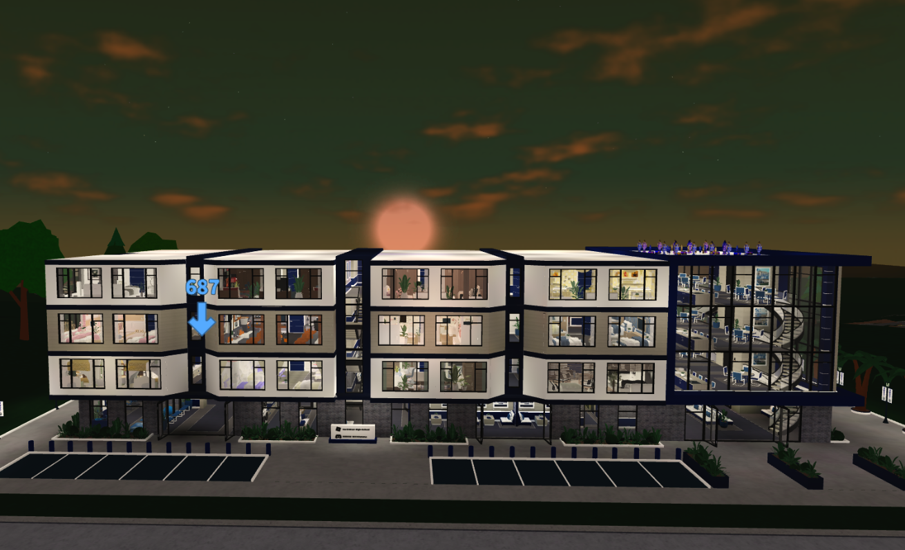 Northwest High School Dorms, a Welcome to Bloxburg other build