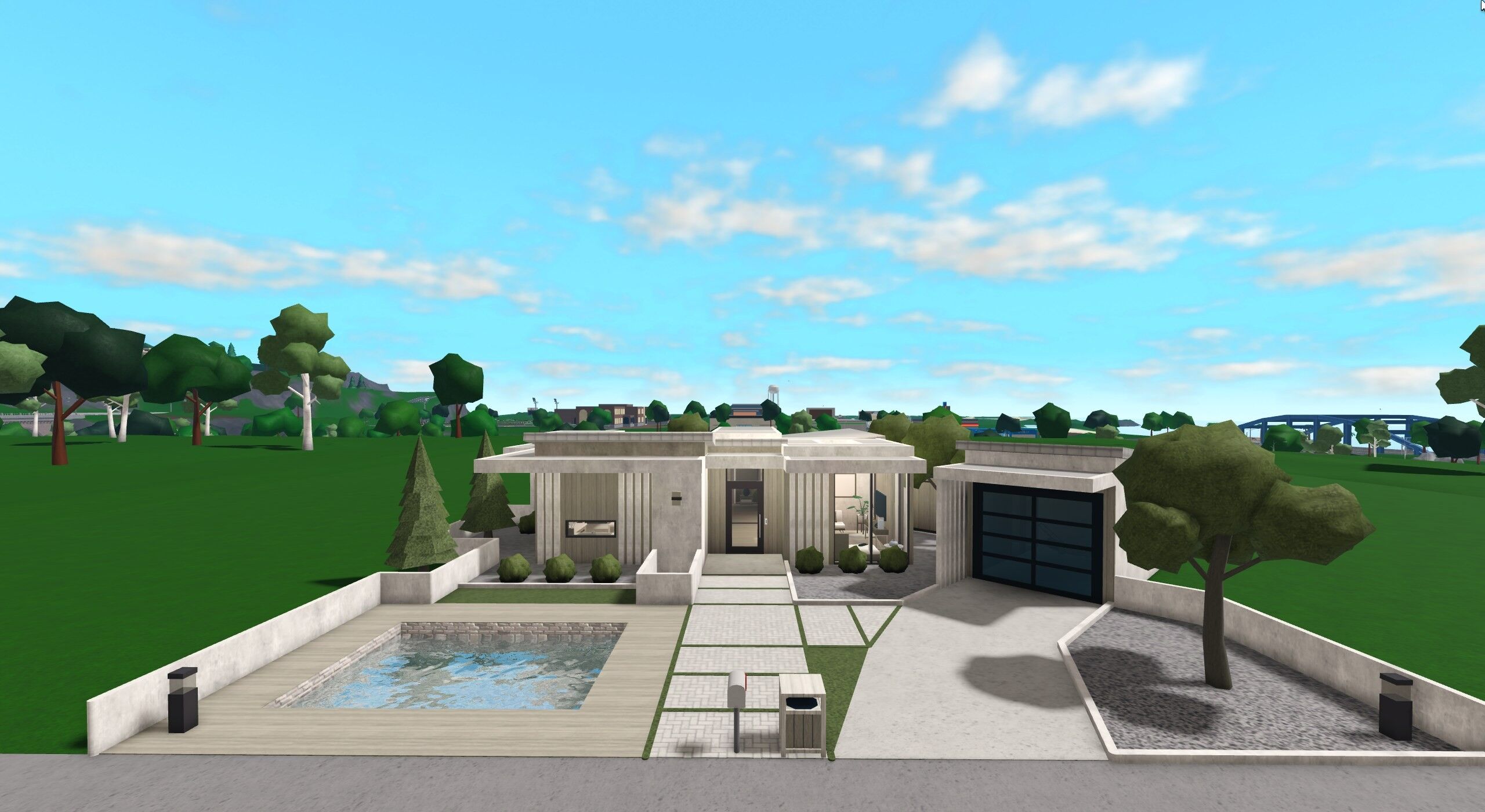 Courtyard Glass House view 1