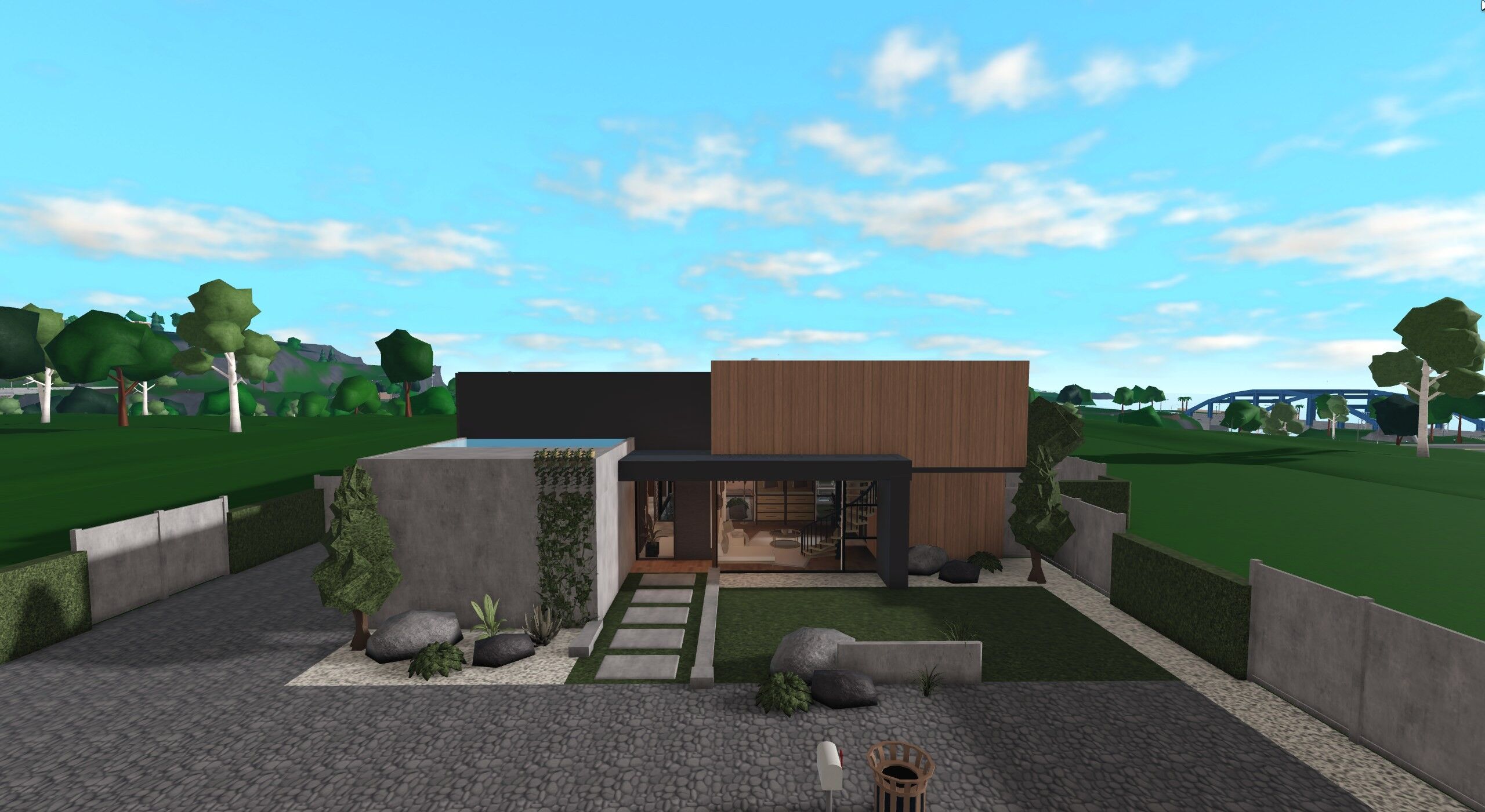 Timber Courtyard House view 1