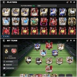 ⚽ OVR 111 💰 チームバリュー: 47.7B+ 🔥 ベイル + マルディーニ + テュラム +カシージャス: 112🛡️ リュディガー: 111⚔️ アルバレス + トゥーレ + メンディ: 109 💸 6.4M コイン 📦 所有プレイヤー数:206人 1
