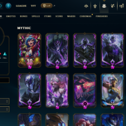 NA | 1537 Skins | 177 Champions | Prestige Mecha Kingdoms Garen | Prestige True Damage Qiyana | Prestige True Damage Qiyana (2022) | LLS024 thumbnail