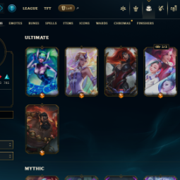 NA | 1537 Skins | 177 Champions | Prestige Mecha Kingdoms Garen | Prestige True Damage Qiyana | Prestige True Damage Qiyana (2022) | LLS024 thumbnail