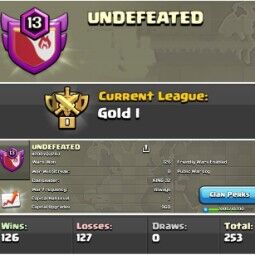 Clan for sale || clan level 12 || English name ||
UNDEFEATED || CC 7 || war lock neutral || INSTANT DELIVERY 0