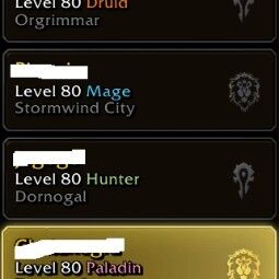 BEAUTIFUL ACCOUNT DRUID 80 / MAGE 80 / HUNTER 80 / PALADIN 80 and MUCH MORE 3