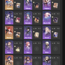NA 🌸 | Trailblaze 58 | 25 char, 8 leg. | + 2 cones | + 1E | Blade E1, Dan Heng • Imbibitor Lunae, Bailu, Luocha, Clara, Gepard, Himeko etc 🌸🪷 #184 0