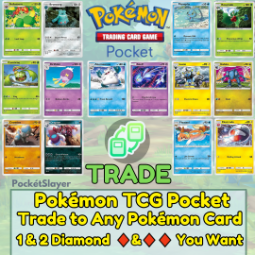 pokemon TCG Pocket Trading troca a qualquer 1 ◆ diamante Cartão que você deseja 0