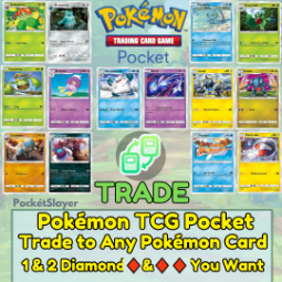 pokemon TCG Pocket Trading troca para qualquer 2 ◆◆ diamante Cartão que você deseja 0