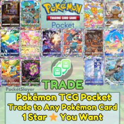 pokemon TCG Pocket Trading troca para qualquer 1 Star Card pokemon ⭐ Você quer
TCG PockétSlayer
TCG PockétSlayer
(274) 0