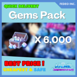 Anime Vanguards | x6000 Gems Pack [GIFT ONLY] | Fast Delivery 0