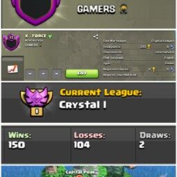 X . FORCE !! LEVEL 13 !! CRYSTAL 1 !!  WIN 150 LOSS 104 !! CAPITAL PEAK 6 !! PERFECT NAME !! CHEAP !! FAST DELIVERY 0