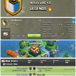 The Heaven  !! LEVEL 10 !! WIN 55 LOSS 73 !! CAPITAL PEAK 6 !! GOLD LEAUGE 1 !! AFFORDABLE !! FAST DELIVERY 0
