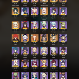 ⚡ [Ásia] ⚡ AR 55 ⚡ 10x Cinco Estrelas ⚡ 41 Chars ⚡ raiden Shogun C1 | Xiao | ayato | Navia | ⚡ kokomi 0