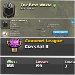 Name [ The Best World] 🔥 Level 15 🔥
Capital Hall Lvl 7 🔥Rank Crystal 2 🔥 Best Deal 🤝 0