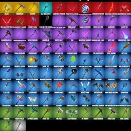 134 Skins✅Black Knight✅BIacks Shield✅Royale Knigh✅Blackheart✅Lil Black✅Blue Knights 1