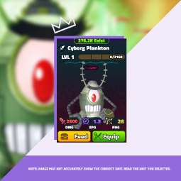 CHEAPEST • SPONGEBOB TOWER DEFENSE • CYBORG PLANKTON • FAST DELIVERY • ROBLOX 0