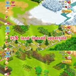 Affordable🌳⚡️101 LvL Hay Day⚡️🌳3900 Barn storage⚡️🌳2350 silo storage⚡️🌳95% Land opened Upperside⚡️🌳most buildings opened⚡️🌳Many trees planted⚡️🌳Townhall 2