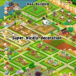 ✨♦️Nicely Decorated ♦️✨72 lvl Hayday account♦️✨Big 4700 barn storage♦️✨1050 silo storage♦️✨100% land Unlocked upperside♦️✨Maximum building maxed♦️✨Super-nice D 1