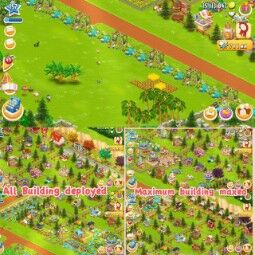!!157  LvL Hayday!! Top Notch Decorations with Super elegant Base design!! Barn 7050 storage!! Silo 3550 storage!!Most Beautiful farm!! Full 150% Land open!!Tow 4