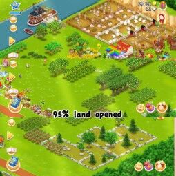 🌳Lvl 86 Hayday account🌳1800 barn storage🌳 1850 silo storage🌳95% land Unlocked upperside🌳Fully loaded foods barn🌳Maximum machine max🌳None decorated🌳 1