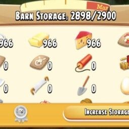 ⚜️ Level 12+ ⚜️ Barn 2900 ⚜️ 966 CREAM +966 BUTTER + 966 CHEESE ⚜️ Coins 30K(30 Thousand)+ ⚜️ 14 Diamond ⚜️ Full Access ⚜️ 0