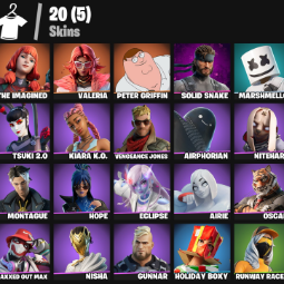 【20 SKINS】 MARSHMELLO ❤️ NITEHARE ❤️ THE IMAGINED ❤️ VALERIA ❤️ PETER GRIFFIN ❤️ SOLID SNAKE ❤️ TSUKI 2.0 (PC/PSN/XBOX)