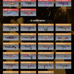 ❤️6 Mythic Guns❤️23 Legendary Weapons❤️1739 Total Guns❤️2 Mythic & 3 Legendary Characters❤️Mythic Cards &Coin 485& 615  & Wingsuit❤️1 Legendary Vehicle♦️ 1