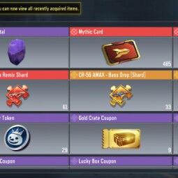 ❤️6 Mythic Guns❤️23 Legendary Weapons❤️1739 Total Guns❤️2 Mythic & 3 Legendary Characters❤️Mythic Cards &Coin 485& 615  & Wingsuit❤️1 Legendary Vehicle♦️ 2