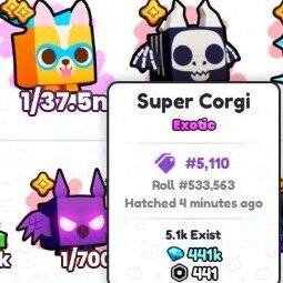pets go | Super Corgi | 37,5 milhões 🐾 0