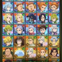 [Rank 77] Rank Gold | 75 GEMS +Purgatory Meliodas, Ultimate Escanor, Transcendent Ban, Rising Shield Heros collab, etc | All Accounts Unlinked | 1