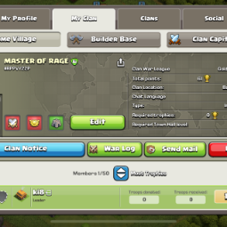🦋11 level clan🦋Name: MASTER OF RAGE🦋Gold League 2🦋Clan Capital 5🦋War log Good🦋Instant delivery 🦋 0