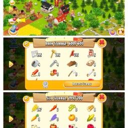 ⚡Level 24⚡Barn Storage :597/600⚡Silo Storage :195/200⚡6k Coins⚡6 Diamomd available⚡Cheqp and Safe☑️ 0
