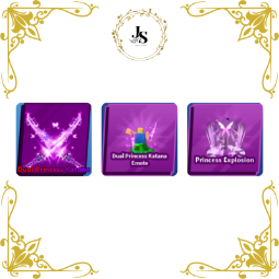 Dual Princess Katana Set | Sword + Emote + Explosion | ( Limited ) [ Blade Ball ] 0