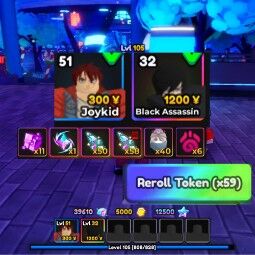 Anime Adventures 39K Gem /Lv.105 / Reroll x59++ Star Remant 108 🔥Auto delivery 0