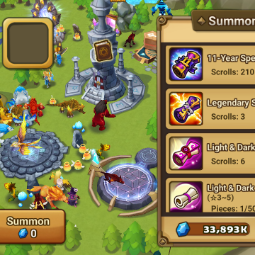 Global * Light Fairy King, Apr-22-2025, 11-Year Special Scroll *215, Light&Darkness Scrolls *9 1