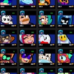 👑 76 Brawlers 👑 35.447 Trophies 👑 75 Skins 👑 8 Legends 👑 24 Mythics 👑 25 Epics 👑 12111 Gold 👑 171 Gems 👑 1930 Blings 👑 2
