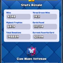 👑 kt 14 👑 6979 Troféu 👑 52 lvl 👑 111 Cartas 👑 47 gestos 👑 726 gemas 👑 74 k gold 👑 4