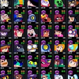 👑 79 Brawlers 👑 39.282 Trophies 👑 94 Skins 👑 10 Legends 👑 25 Mythics 👑 25 Epics 👑 2726 Gold 👑 115 Gems 👑 1372 Blings 👑 1