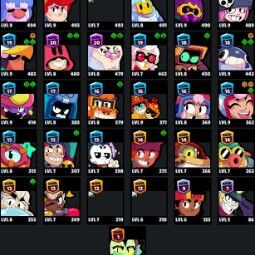 👑 79 Brawlers 👑 39.282 Trophies 👑 94 Skins 👑 10 Legends 👑 25 Mythics 👑 25 Epics 👑 2726 Gold 👑 115 Gems 👑 1372 Blings 👑 2