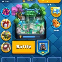 👑KT 14 👑 6791 Trophy 👑 44 LVL 👑 109 Cards 👑 42 Emotes 👑 121k Gold👑 0