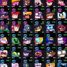 👑 70 Brawlers 👑 25.430 Trophies 👑 64 Skins 👑 7 Legends 👑 18 Mythics 👑 26 Epics 👑 538 Gold 👑 17 Gems 👑 232 Blings 👑 1