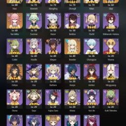 👑 ASIA 👑 AR 50 👑 7x Five Star 👑 35 Chars 👑 Xiao 👑 Bennett 👑 Zhongli 👑 Yelan 👑 Yae Miko 👑 Beidou 👑 Fischl 👑 0