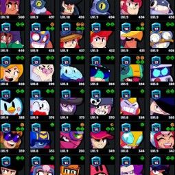 👑 70 Brawlers 👑 22.936 Trophies 👑 28 Skins 👑 7 Legends 👑 20 Mythics 👑 24 Epics 👑 364 Gold 👑 94 Gems 👑 2078 Blings 👑 1