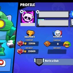👑 70 Brawlers 👑 22.936 Trophies 👑 28 Skins 👑 7 Legends 👑 20 Mythics 👑 24 Epics 👑 364 Gold 👑 94 Gems 👑 2078 Blings 👑 3