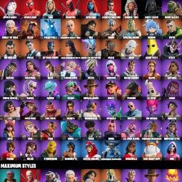 👑81 Skins 👑PC/PSN/XBOX👑 Dark Skully 👑 Spider Gwen 👑 Tony Stark 👑 Darth Vader 👑 Polar Peely 👑 Krisabelle 👑 Meow Skulls 👑 Khaby Lame 👑 0