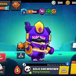 👑 81 Brawlers 👑 31.696 Trophies 👑 81 Skins 👑 11 Legends 👑 25 Mythics 👑 26 Epics 👑 368 Gold 👑 64 Gems 👑 209 Blings 👑 0